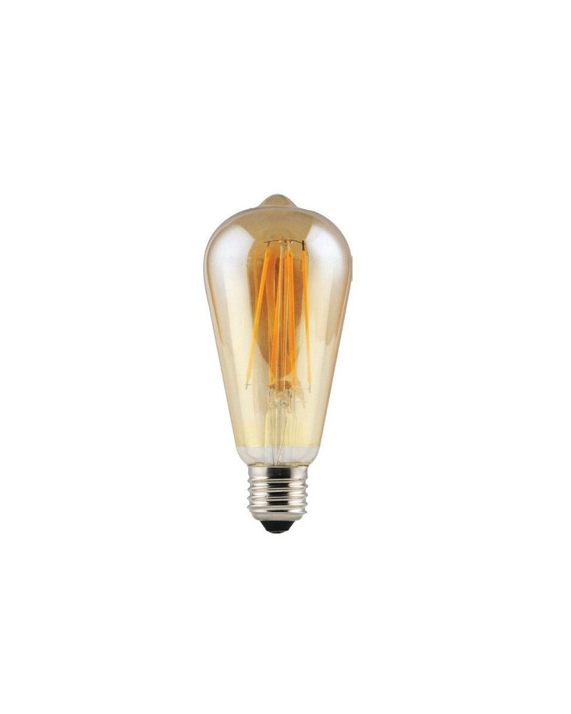 Λάμπα led filament vintage ST64 6W E27 2000K 550lm DIM GEYER