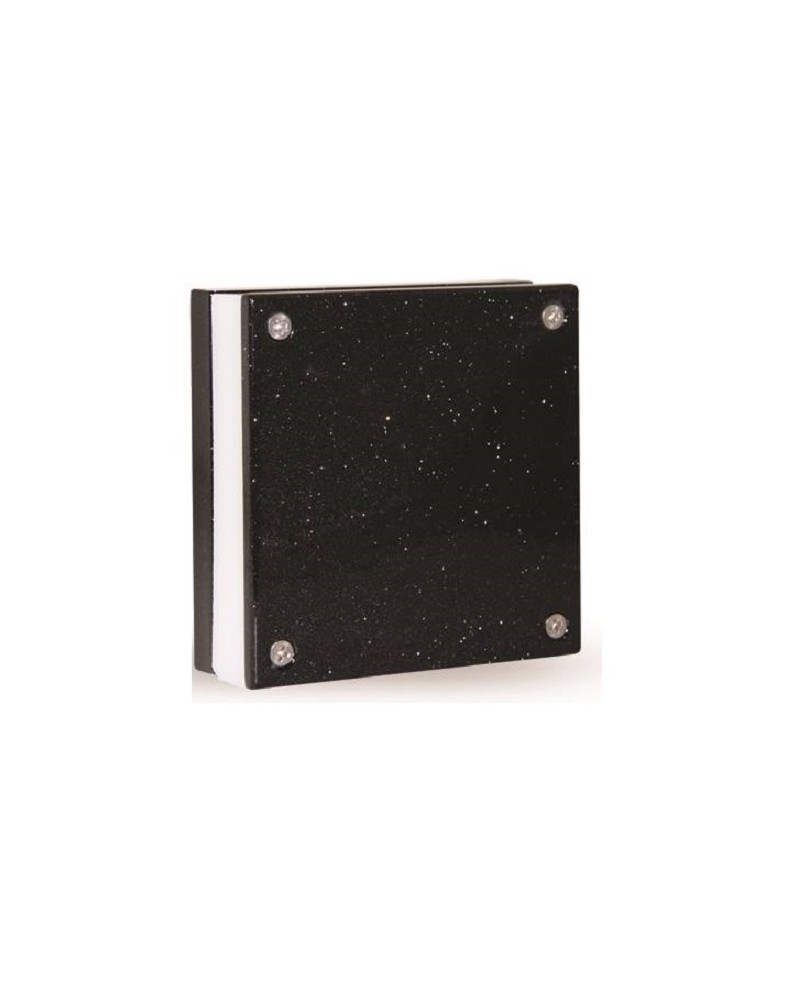 Απλίκα τοίχου τετράγωνη αλουμίνιο μαύρο πέρλα LED IP64 LIGHTUP