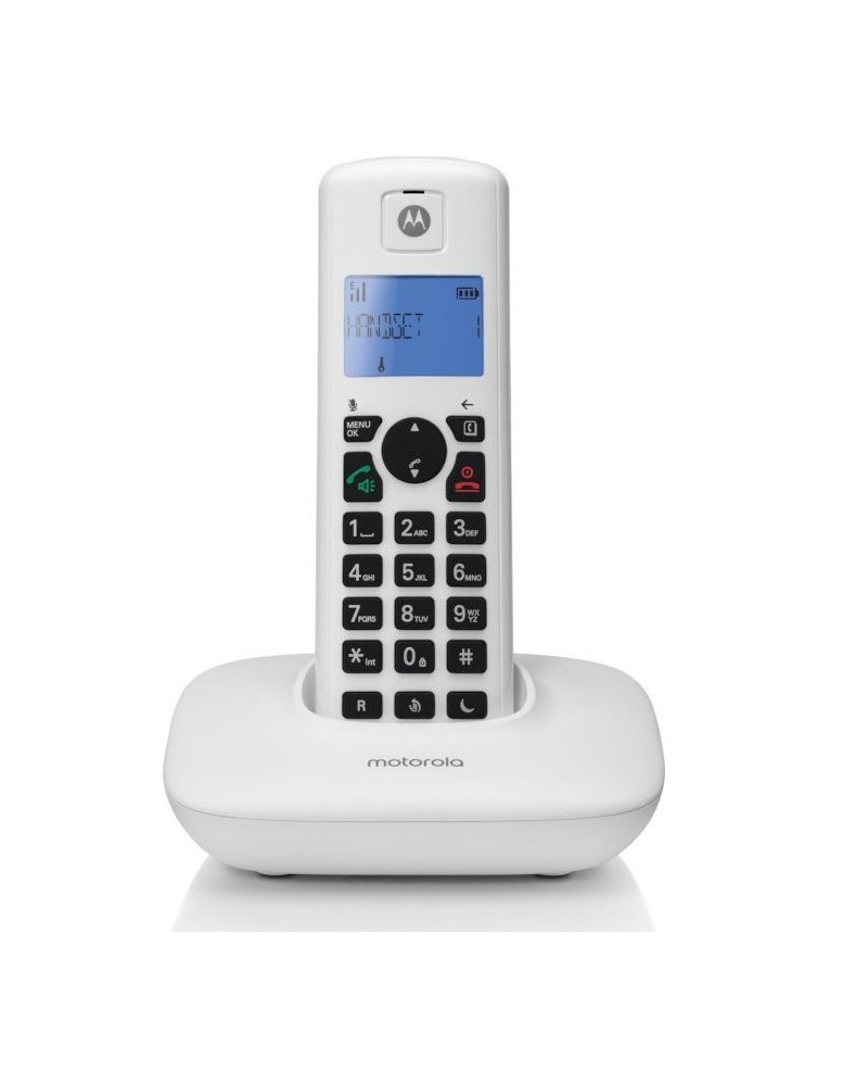 Ασύρματο τηλέφωνο με ανοιχτή ακρόαση και φραγή κλήσεων λευκό T401+ MOTOROLA