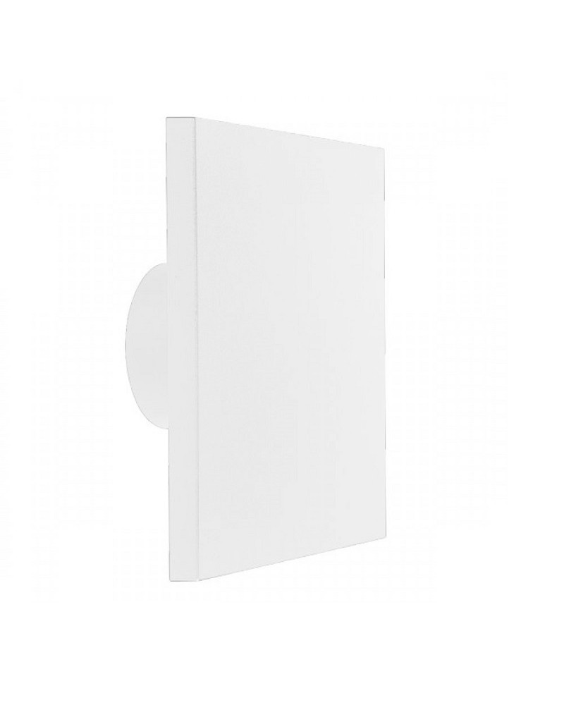 Απλίκα τοίχου τετράγωνη πλαστική λευκή Led 8W IP65 SPOTLIGHT