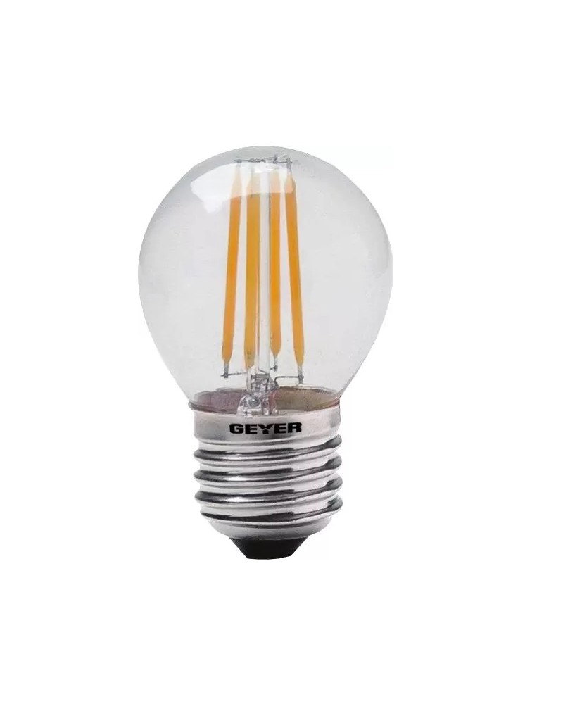 Λάμπα led filament σφαιρική 4W E27 2700K 470lm GEYER