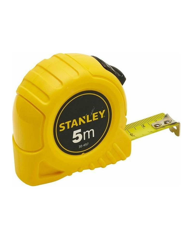 Μέτρο πλαστικό κίτρινο με λάμα 19mm-5m STANLEY