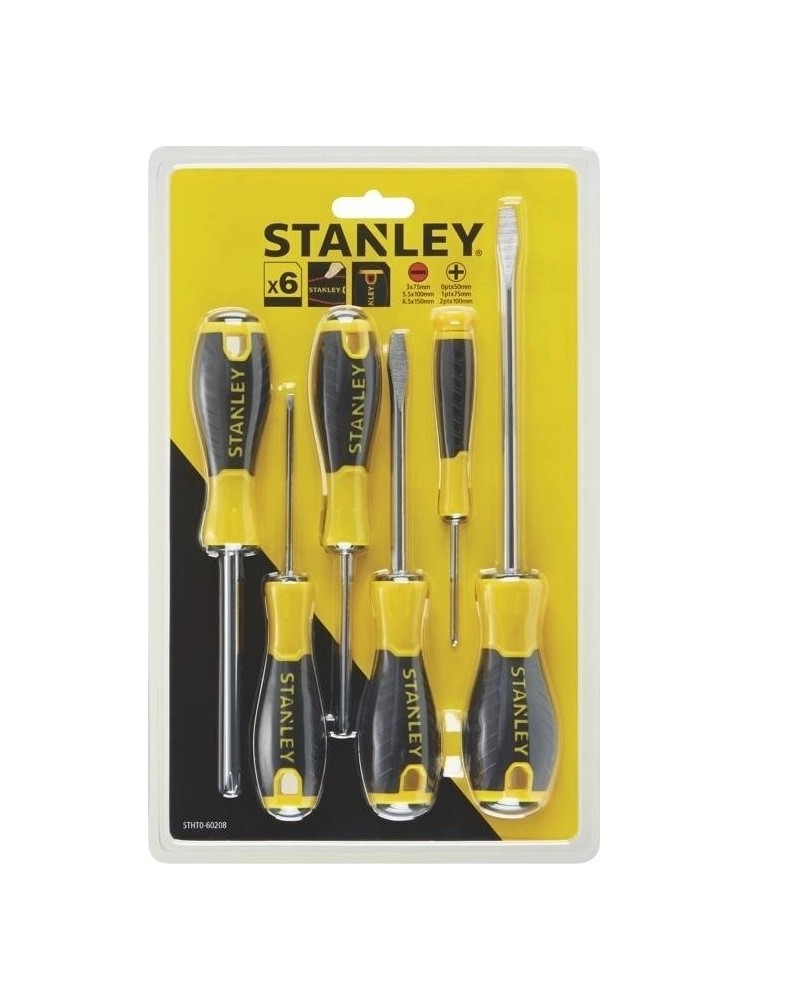 Κατσαβίδια Essential σετ 6τεμ. 3 ίσια-3 σταυρού STANLEY